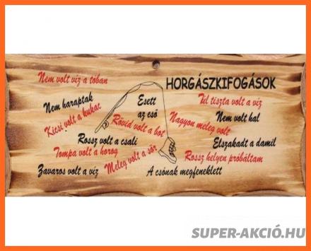 Vicces Fatábla Horgászkifogások, Horgász Ajándékok