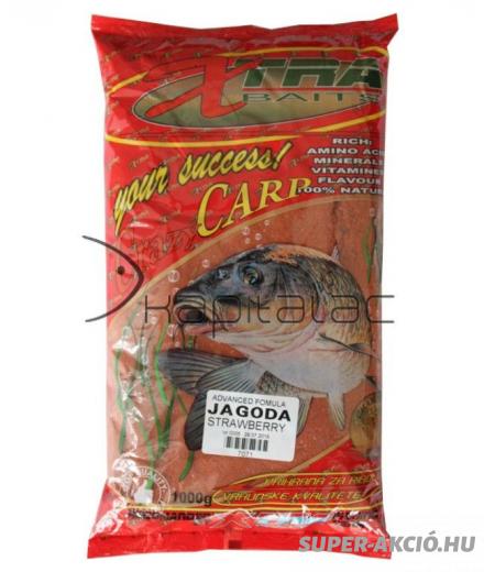 Xtra Baits Crazy Carp 1000gr Horgász Etetőanyag Epres 2