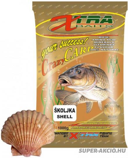 Xtra Baits Crazy Carp 1000gr Horgász Etetőanyag Kagylós 2