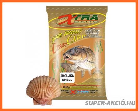 Xtra Baits Crazy Carp 1000gr Horgász Etetőanyag Kagylós