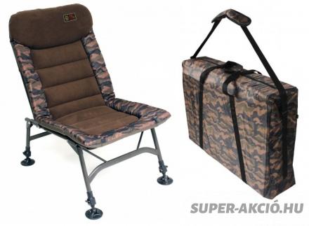 Z Fish Camo Set Horgász Szék Hordozó Táskával Teherbírás 120Kg 2