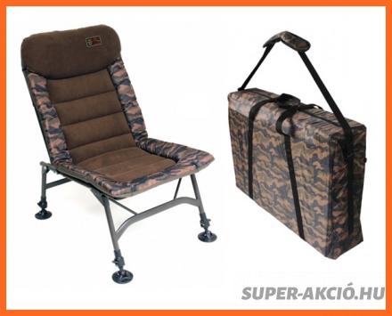 Z Fish Camo Set Horgász Szék Hordozó Táskával Teherbírás 120Kg