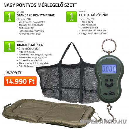 Nagy Pontyos Mérlegelő Pontymatracos Halkezelő Szett 2
