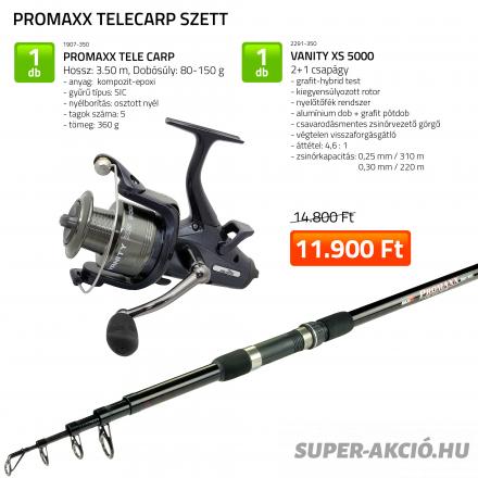 Akciós Nevis Promaxx Tele Carp Fenekező Pontyozó Tele Horgászbot Szett 2