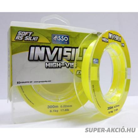 Asso Invisilk Yelow 300m 0,26mm Távdobó Horgász Zsinór 2
