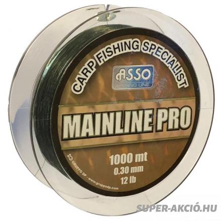 Asso Mainline Pro Zöld 1000m 0,35mm Horgász Zsinór 2