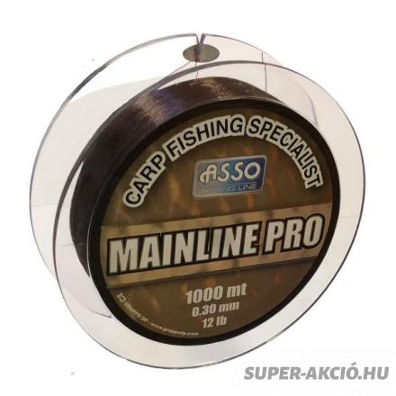 Asso Mainline Pro Barna 1000m 0,30mm Horgász Zsinór 2
