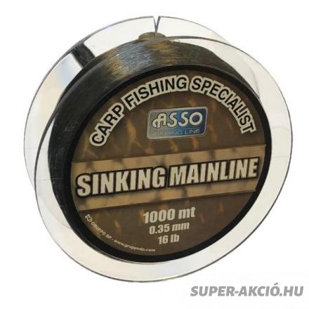 Asso Carp Mainline Sinking Süllyedő 1000m 0,30mm Horgász Zsinór 2