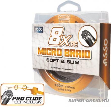Asso 8XPE Micro Braid 150m 0,06mm Fonott Zsinór 2
