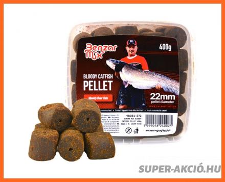 Benzár Mix Harcsázó Horgász Pellet Véres Halas Májas 22mm 400g
