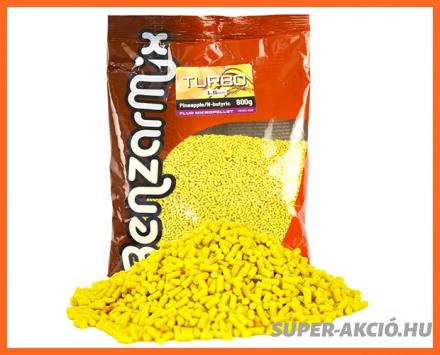 Benzár Mix Fluo Horgász Micro Pellet Ananász Vajsav 1.5mm 800g