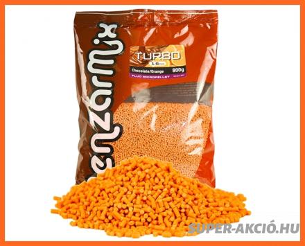 Benzár Mix Fluo Horgász Micro Pellet Csoki Narancs 1.5mm 800g