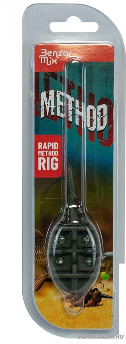 Benzár Mix Komplett Method Horgász Etetőkosaras Szerelék 60gr 1db 2