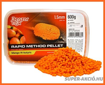 Benzár Mix Rapid Method Pellet Mangó Vajsav 1.5mm 600g