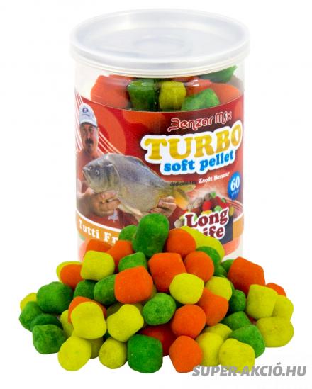 Benzár Mix Soft Long Life Horgász Pellet Csoki Narancs 2