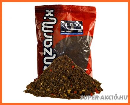 Benzár Mix Turbó Feeder Horgász Etetőanyag Black Halibut 800g