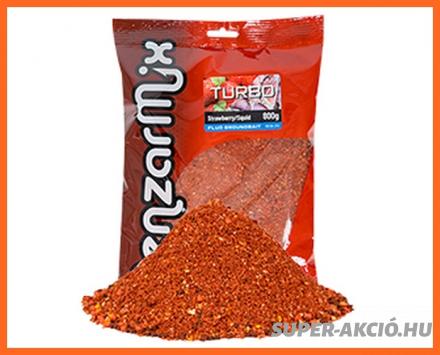 Benzár Mix Turbo Grundbait Horgász Etetőanyag Eper Tintahal 800g