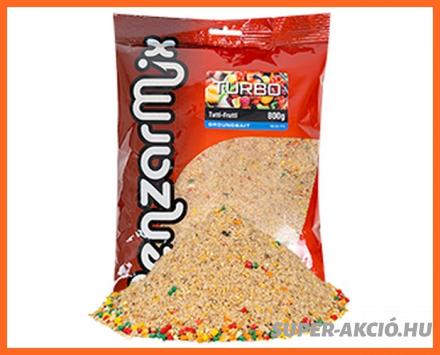 Benzár Mix Turbo Grundbait Horgász Etetőanyag Tutti Frutti 800g