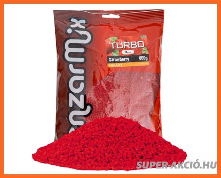 Benzár Mix Turbo Horgász Pelllet 3mm Eper 800g