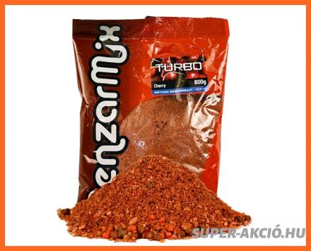 Benzár Mix Turbó Method Horgász Etetőanyag Cseresznye 800g