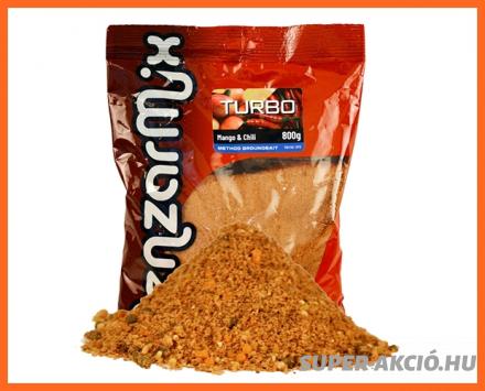 Benzár Mix Turbó Method Horgász Etetőanyag Mangó Chili 800g