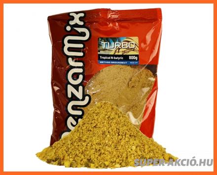 Benzár Mix Turbó Method Horgász Etetőanyag Trópusi Vajsav 800g