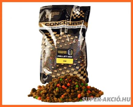 Benzár Mix Twister Horgász Pellet Mix Májas 800g