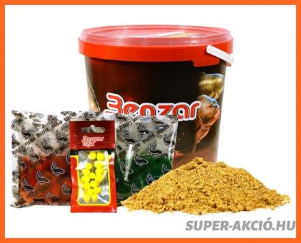 Benzár Mix Vödrös Horgász Etetőanyag Szett + Csalik Ponty 3000g