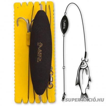 Black Cat U Float Rig Hármas Horoggal 2/0-ás Harcsázó Kiegészítők 2