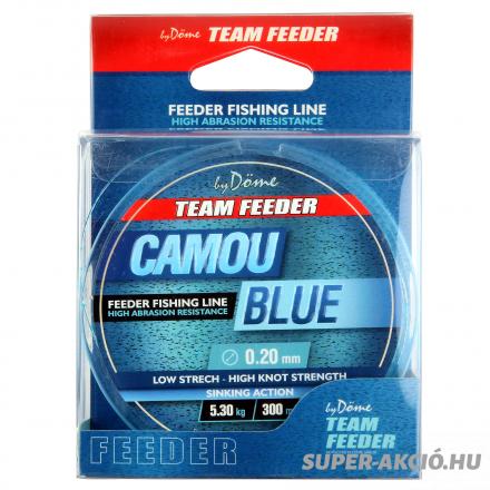 By Döme Team Feeder Blue Monofil Horgász Zsinór 300m 0,20mm 1