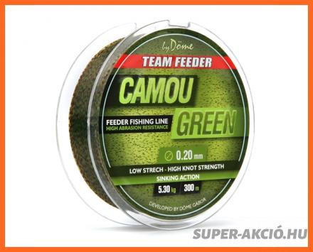 By Döme Team Feeder Green Monofil Horgász Zsinór 300m 0,22mm