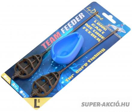By Döme Team Feeder Long Cast Method Horgász Etetőkosár Szett 2+1 25gr 2