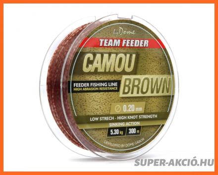 By Döme Team Feeder Camou Monofil Horgász Zsinór 300m 0,22mm