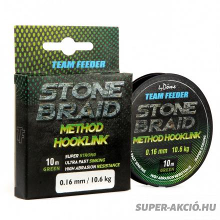 By Döme Team Feeder Stone Braid Method Horgász Előkezsinór 0,20mm 10m 15,2Kg 2