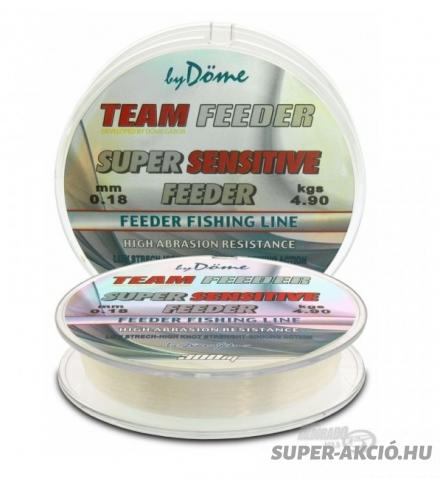 By Döme Team Feeder Super Sensitive 300m 0,20mm Horgász Zsinór 2