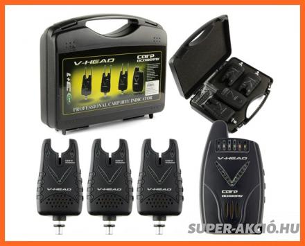 Carp Academy V Head 3+1 Elektromos Kapásjelző Szett