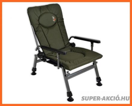 Carp Chairs FR5 Kényelmes Karfás Horgász Szék Zöld Max:120kg