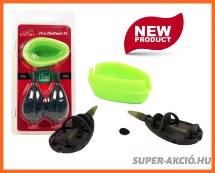 Carp Expert Go Green Method Xl Horgász Etetőkosár Töltővel 2+1 50g