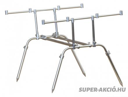 Carpon Ecke 4 Botos Alumínium Ezüst Horgász Rod Pod 2