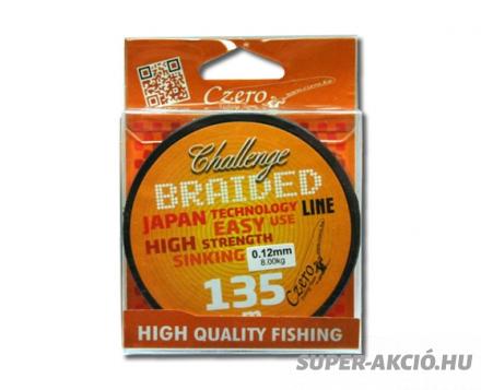 Czero Challange Braided Profi 135m 0,20mm, Fonott Zsinór 2