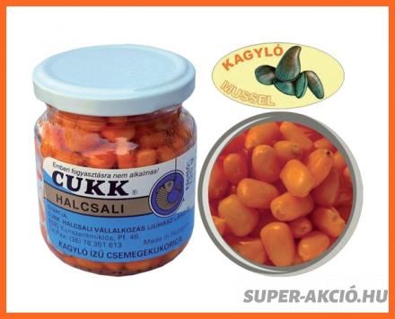 Cukk üveges csemege kukorica kagylós