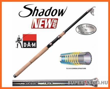 Dam Shadow 3,6m TC24D Carbon 70-170gr, Teleszkópos Horgászbot