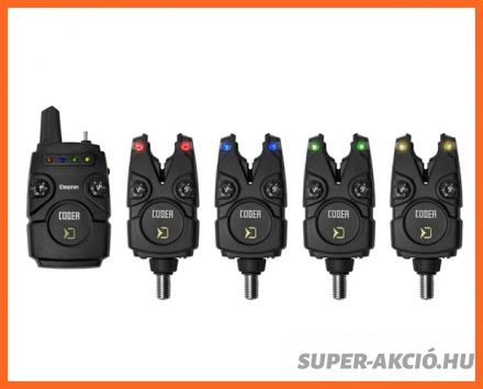 Delphin Coder Elektromos Kapásjelzők Szettben 4+1