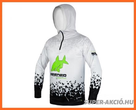 Delphin Armor Kapucnis Hosszú Ujjú Póló Fehér M