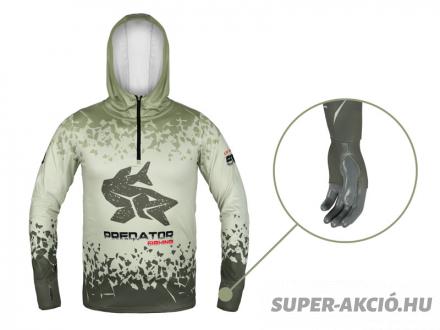 Delphin Armor Kapucnis Hosszú Ujjú Póló Zöld M 2