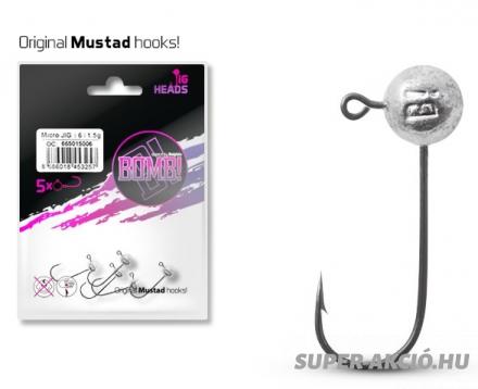 Delphin Bomb Micro Jig Fej 5db 7,5gr 3,0-ás Horoggal 2