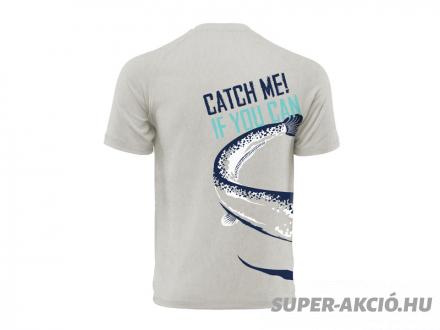 Delphin Catch Me Harcsa Mintás Horgász Póló XXL-es 4