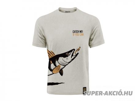 Delphin Catch Me Süllő Mintás Horgász Póló L-es 2