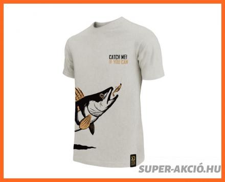 Delphin Catch Me Süllő Mintás Horgász Póló XXXL-es King Size 1