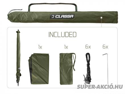 Delphin Classa Zöld Sátras Horgász Ernyő 250cm 6